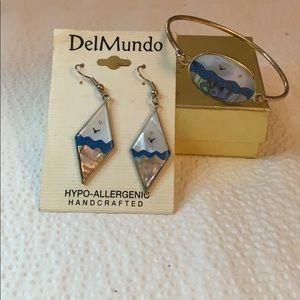 Beautiful Set Del Mundo Earrings & Bracelet